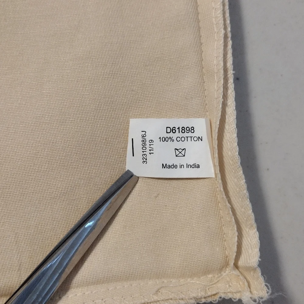 Louis Vuitton Cream Black Logo Blue Drawstring Dust Bag